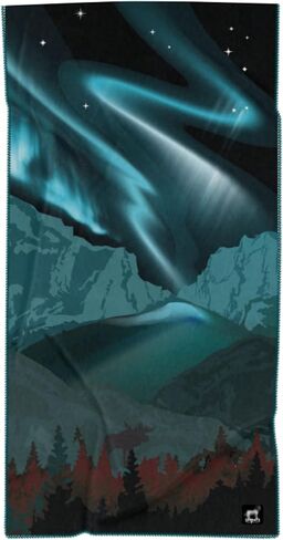 Sprints Athletic Running Towel, Full-Sized, Car Seat Cover - Performance Microfiber… (Boris's Aurora Light Show) in Saudi Arabia