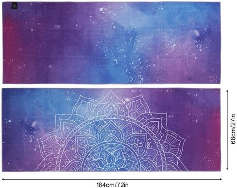 Yoga Towel | Yoga Mat Towel Non Slip for Hot Yoga | Yoga Towels for Hot Yoga Non Slip | Hot Yoga Mat Towel | Yoga Towel Non Slip | Hot Yoga Towel Mat | Yoga Mat Cover | Pilates | Stretching | Workout in Saudi Arabia