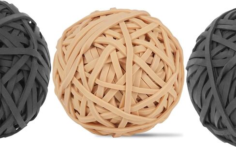 Rubber Band Ball #33 rubber bands Black 2 Pack ball About 260pcs elastic Bands for Office School Home Strong Elastic Band Loop Office Supplies rubber bands size 33 in Saudi Arabia