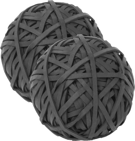 Rubber Band Ball #33 rubber bands Black 2 Pack ball About 260pcs elastic Bands for Office School Home Strong Elastic Band Loop Office Supplies rubber bands size 33 in Kuwait