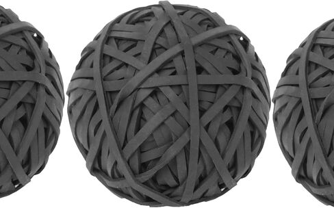 Rubber Band Ball #33 rubber bands Black 2 Pack ball About 260pcs elastic Bands for Office School Home Strong Elastic Band Loop Office Supplies rubber bands size 33 in Kuwait