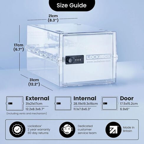 حزمة الأعمال Lockabox One™ | 6 عبوات | صندوق قفل للرعاية الصحية والمكاتب والعيادات والمدارس (كريستال) in Kuwait