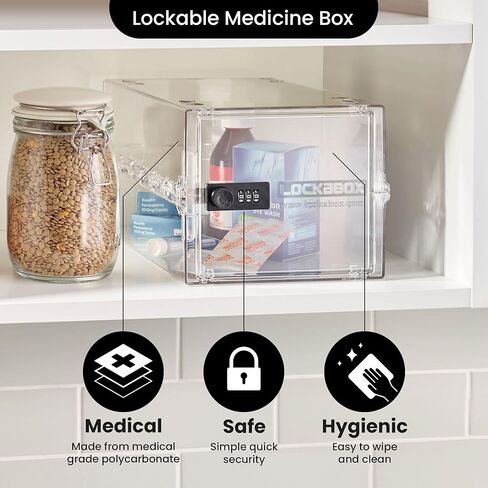 حزمة الأعمال Lockabox One™ | 6 عبوات | صندوق قفل للرعاية الصحية والمكاتب والعيادات والمدارس (كريستال) in Kuwait