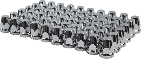 ABS Chrome Plastic 33mm Thread-on Standard Lug Nut Covers for Semi Trucks (Pack of 20) in Saudi Arabia