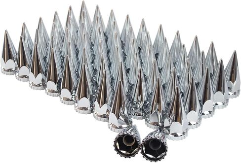 33mm الكروم ABS البلاستيك المسمار مسنبل على العروة الجوز يغطي قبعات مع شفة لشبه شاحنة (20) in Saudi Arabia