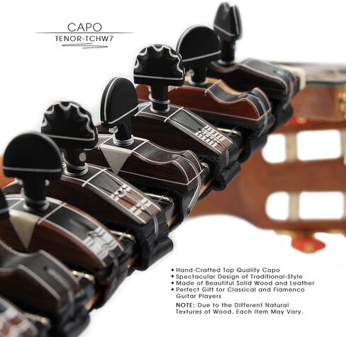 كابو جيتار خشبي مصنوع يدويًا "راميريز" من تينور. مصممة للاعبي الجيتار الكلاسيكي والفلامنكو. مصنوع من خشب الورد الصلب والمزين بخشب الأبنوس وحزام جلدي. تصميم مذهل على الطراز التقليدي. in Kuwait