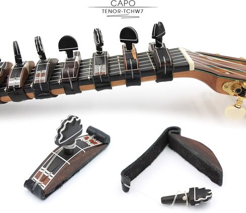 كابو جيتار خشبي مصنوع يدويًا "راميريز" من تينور. مصممة للاعبي الجيتار الكلاسيكي والفلامنكو. مصنوع من خشب الورد الصلب والمزين بخشب الأبنوس وحزام جلدي. تصميم مذهل على الطراز التقليدي. in Kuwait