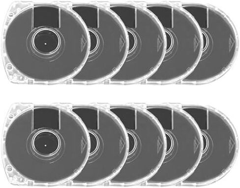 Junsi 10pcs Replacement UMD Game Discs Shell Clear Storage Case Compatible with Sony PSP 1000/PSP 2000/PSP 3000 UMD in Saudi Arabia