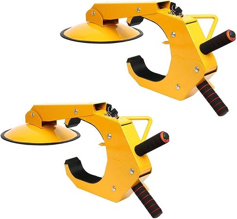 YaeTek 2pcs Wheel Lock Clamp Adjustable Tire Boot Lock Anti-Theft Lock Clamp Boot Tire Claw for Parking Car Truck RV Boat Trailer - 2 Pack in Saudi Arabia