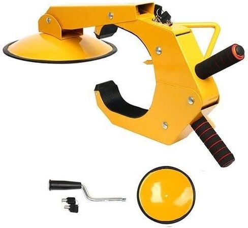 YaeTek 2pcs Wheel Lock Clamp Adjustable Tire Boot Lock Anti-Theft Lock Clamp Boot Tire Claw for Parking Car Truck RV Boat Trailer - 2 Pack in Saudi Arabia