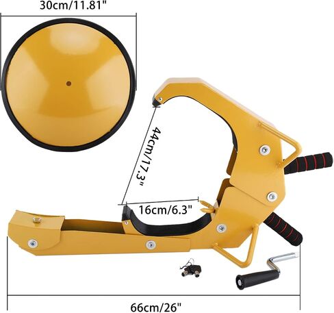 YaeTek 2pcs Wheel Lock Clamp Adjustable Tire Boot Lock Anti-Theft Lock Clamp Boot Tire Claw for Parking Car Truck RV Boat Trailer - 2 Pack in Saudi Arabia