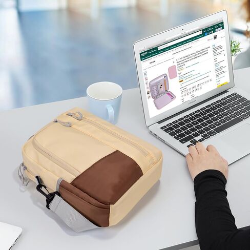 Crossbody Bag for iPad 9-11", Padded Tablet Sleeve, 5 Pockets in Saudi Arabia