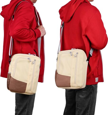 Crossbody Bag for iPad 9-11", Padded Tablet Sleeve, 5 Pockets in Saudi Arabia
