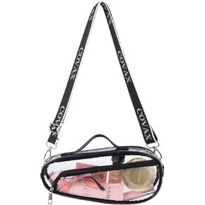 COVAX Clear Crossbody Bag, Stadium Approved Clear Purse Gift for Women, Clear Stadium Bag for Concerts, Sports Events