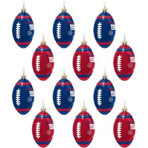 FOCO New Orleans Saints NFL 12 Pack Football Ornament Set