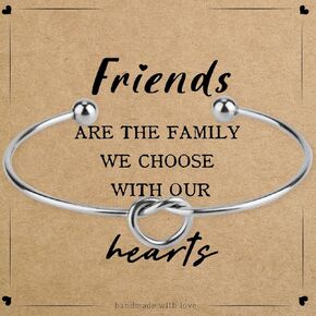 Best Friend Gifts for Women - Forever Love Knot Friendship Bracelets, Friendship Gifts for Women, Gifts for Best Friend Woman, Best Friend Birthday Gifts, Adjustable Bracelet for Christmas