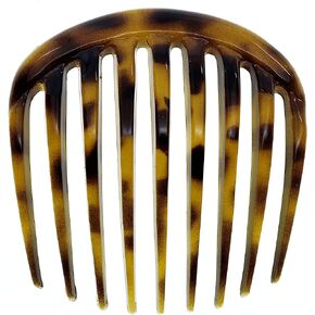 Camila Paris CP2431 فرنسي شعر جانب الشعر مشط قذيفة السلحفاة الدائرية الصغيرة ، ملطفة الشعر الفرنسية ، مقاطع شعر قوية الحجز للنساء ردة كعكة ، لا توجد إكسسوارات شعر الفتيات في فرنسا مصنوعة في فرنسا in Kuwait