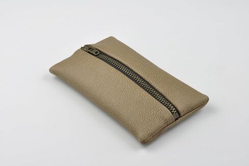Pocket Tissue Holder with Zipper Enclosed Small Size Leather Travel Tissue Pouch for Purse (White) in Kuwait