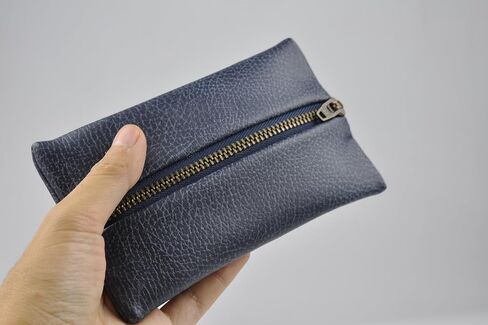Pocket Tissue Holder with Zipper Enclosed Small Size Leather Travel Tissue Pouch for Purse (White) in Kuwait