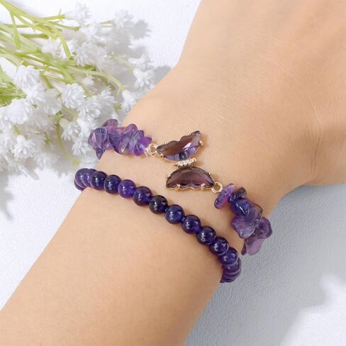 4PCS Aquamarine Jewelry Set 10mm Healing Crystals Bracelet Necklace Earrings Open Ring Triple Protection Bracelet Natural Healing Stones Blue Jewelry Birthday Anniversary Gift for Women in Saudi Arabia