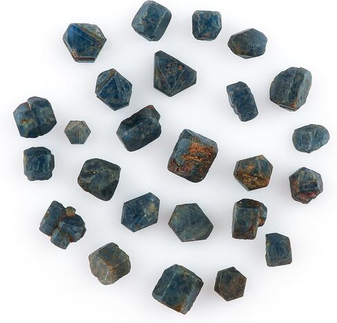 CRYSTALIS Wholesale 50 carats Natural Blue Zircon Loose Gemstone Bulk Rough Jewelry Making Supply from Cambodia, Chakra & Healing Raw Stones, Wire Wrapping, DIY, Gem Collection in Kuwait