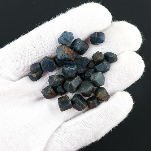 CRYSTALIS Wholesale 50 carats Natural Blue Zircon Loose Gemstone Bulk Rough Jewelry Making Supply from Cambodia, Chakra & Healing Raw Stones, Wire Wrapping, DIY, Gem Collection in Kuwait