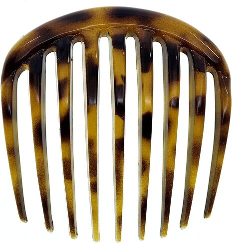 Camila Paris CP2431 فرنسي شعر جانب الشعر مشط قذيفة السلحفاة الدائرية الصغيرة ، ملطفة الشعر الفرنسية ، مقاطع شعر قوية الحجز للنساء ردة كعكة ، لا توجد إكسسوارات شعر الفتيات في فرنسا مصنوعة في فرنسا in Kuwait