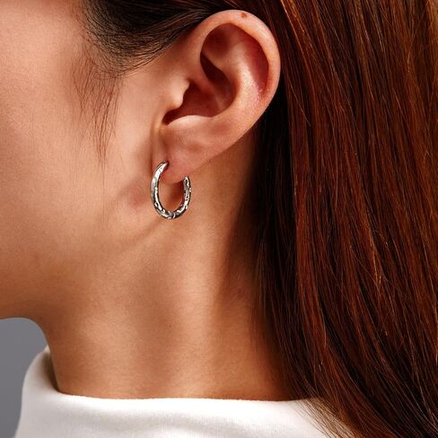 4 Pairs Small Gold Hoop Earrings Set for Women Hypoallergenic 14K Gold Plated Cartilage Hoop Earrings Lightweight Huggie Hoops Earrings in Saudi Arabia