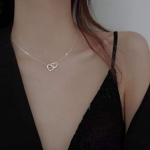Lariat Necklaces for Women, Dainty Long Y Necklaces 14k Gold Plated Pendant Necklaces Minimalist Heart-Shaped Chain Necklaces Best Idea Gift For Women Girls (Gold) in Saudi Arabia
