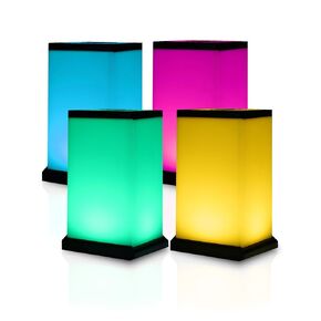 Friendship Lamp® Modern Design - Best Friend Lamps Wi-Fi Touch Lamp LED Light for Long-Distance, Connection, Relationship, Friendship, Gift, Over 200 Colors, App Setup - Set of 2
