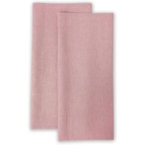 100% Pure Linen Kitchen Towels Set of 2 - Quick Dry 18 x 24 Inch Dish Hand Towels - Handcrafted from French Flax Linen Tea Towels-Army Green