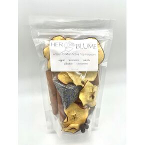 HerBlume 3oz Stovetop Potpourri, Simmer Pot Kit, Non Toxic Aroma, Office Gift, Natural Ingredients, Gift Basket, Christmas Gift, Orange, Cinnamon, Clove, Star Anise, Secret Santa, Glass Stovetop Pot