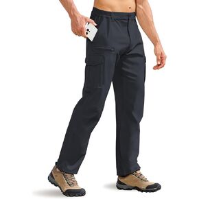 MOURCE Hiking Pants Men Lightweight - Water Resistant Quick Dry Outdoor Cargo Pants for Men with 8 Pockets