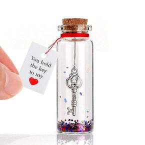Valentine’s Day Present for Her & Him, Anniversary Romantic Gift for Boyfriend Girlfriend, I Love You Gifts for Wife Husband, Handmade Romantic Gifts for Couples, You Hold the Key to My Heart