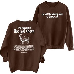 BANGELY Christian Sweatshirts for Women Bible Verse Shirts Faith Christian Religious Crewneck Long Sleeve Pullover Tops