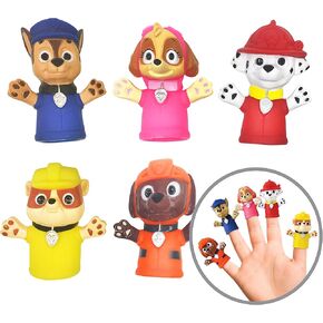 NBC Universal Gabby's Dollhouse Bath Finger Puppets, 10 Pc - Party Favors, Educational, Bath Toys, Story Time, Beach Toys, Playtime, Stocking Stuffer