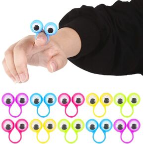 3 otters Eyeball Ring, 25PCS Eye Finger Puppets Eye Monster Finger, Party Favors, Teachers Prizes, Birthday Goodie Bag Stuffers, Novelty Classroom Exchange Gifts, Valentines Day Gifts