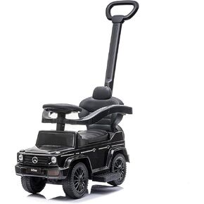 Best Ride On Cars Kids Outdoor Stroller Mercedes G-Wagon for Toddlers 1 to 3 Years Old with Music, Horn Sounds, and Handle, White