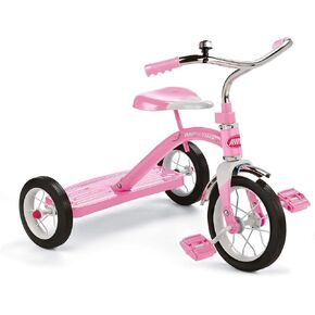 Radio Flyer Classic 10 Inch Toddler Tricycle with Rubber Tires and Steel Frame, Red