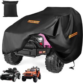 Kids Car Cover,Large Ride On Truck Toys Car for Kids Waterproof Cover,420D Universal Outdoor Cover for Power Wheels Jeep & Toddler Electric Vehicles,All Season Protection,with 3 Reflective Strips in Kuwait
