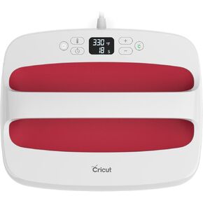 Cricut EasyPress 2 Heat Press Machine (9 in x 9 in), Ideal for T-Shirts, Tote Bags, Pillows, Aprons & More, Precise Temperature Control, Features Insulated Safety Base & Auto-Off, Raspberry