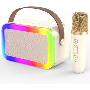 Mini Karaoke Machine,Funny Toys Christmas Birthday Gifts for Kids Age 4-12 Girls,Boys,Adults,MEGUO Karaoke Microphone Toys for 4,5,6,7,8,9,10,11,12+ Year Old Girls Boys Kids Birthday Party