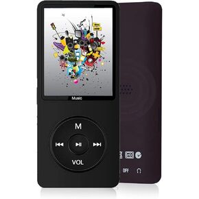 Mp3 Mp4 Player for Kids, MP3 Player with 1.8in HD Screen, FM Radio, Earphone, Portable HiFi Audio Player with Voice Recorder Video Photo Viewer E Book Games ()