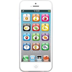 Toy Learning Play Cell Phone with 8 Functions and Dazzling Lights Interactive Toy for Toddler Baby Kids Boys Girls