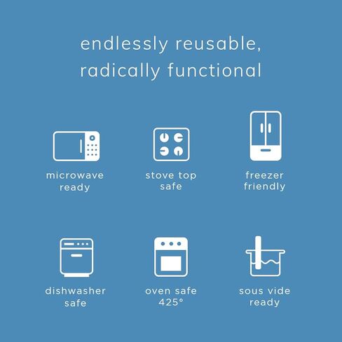 Stasher Premium Silicone Reusable Food Storage Bags, 6-Pack, Clear, Multi-Use Food Storage Bags, Lunch Bag, Travel Containers, BPA Free, Leak-free, Dishwasher-Safe, Eco-friendly in Saudi Arabia