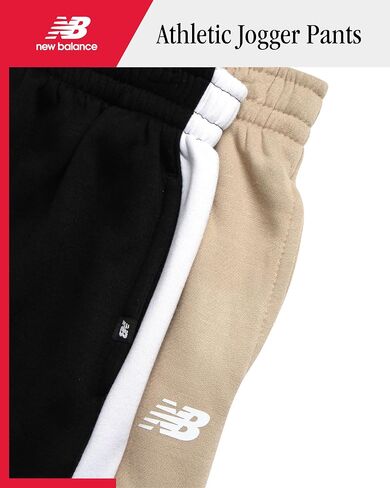 بنطال رياضي نشط للأولاد من New Balance - عبوة من 2 بنطال رياضي من الصوف مع حزام خصر مطاطي (المقاسات: 8-20) in Saudi Arabia