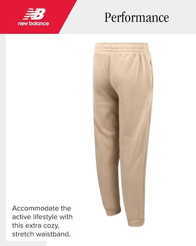بنطال رياضي نشط للأولاد من New Balance - عبوة من 2 بنطال رياضي من الصوف مع حزام خصر مطاطي (المقاسات: 8-20) in Saudi Arabia