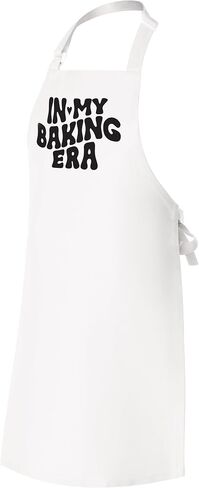 In my Baking Era Apron, Adjustable Neck Strap | 100% Cotton Apron (Light Pink) in Saudi Arabia