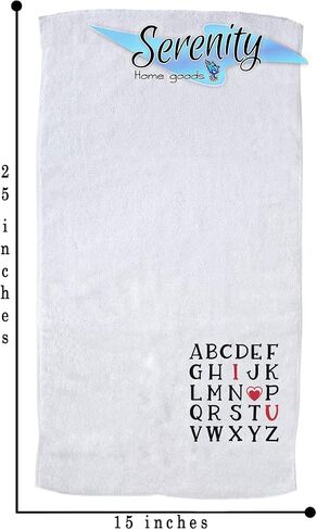 Decorative Kitchen and Bath Hand Towel | Valentines Day Cupid Is Stupid Heart Break | Winter Valentine's Day Themed | White Towel Home Decor Bathe Tea Towels Decorations | House Warming Gift Present in Saudi Arabia