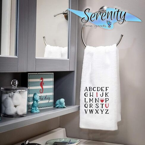 Decorative Kitchen and Bath Hand Towel | Valentines Day Cupid Is Stupid Heart Break | Winter Valentine's Day Themed | White Towel Home Decor Bathe Tea Towels Decorations | House Warming Gift Present in Saudi Arabia
